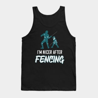 Fencing Saying Fencer Epee Gift Tank Top